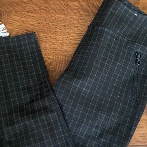 Plaid Black Leggings Pants